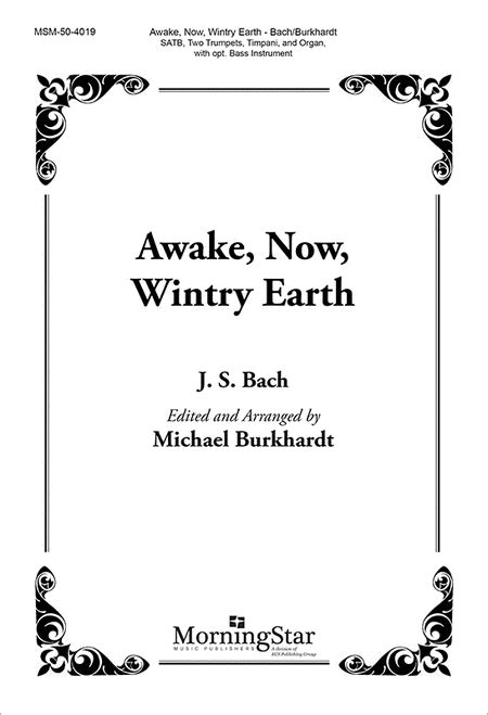 Awake, Now, Wintry Earth (Choral Score)